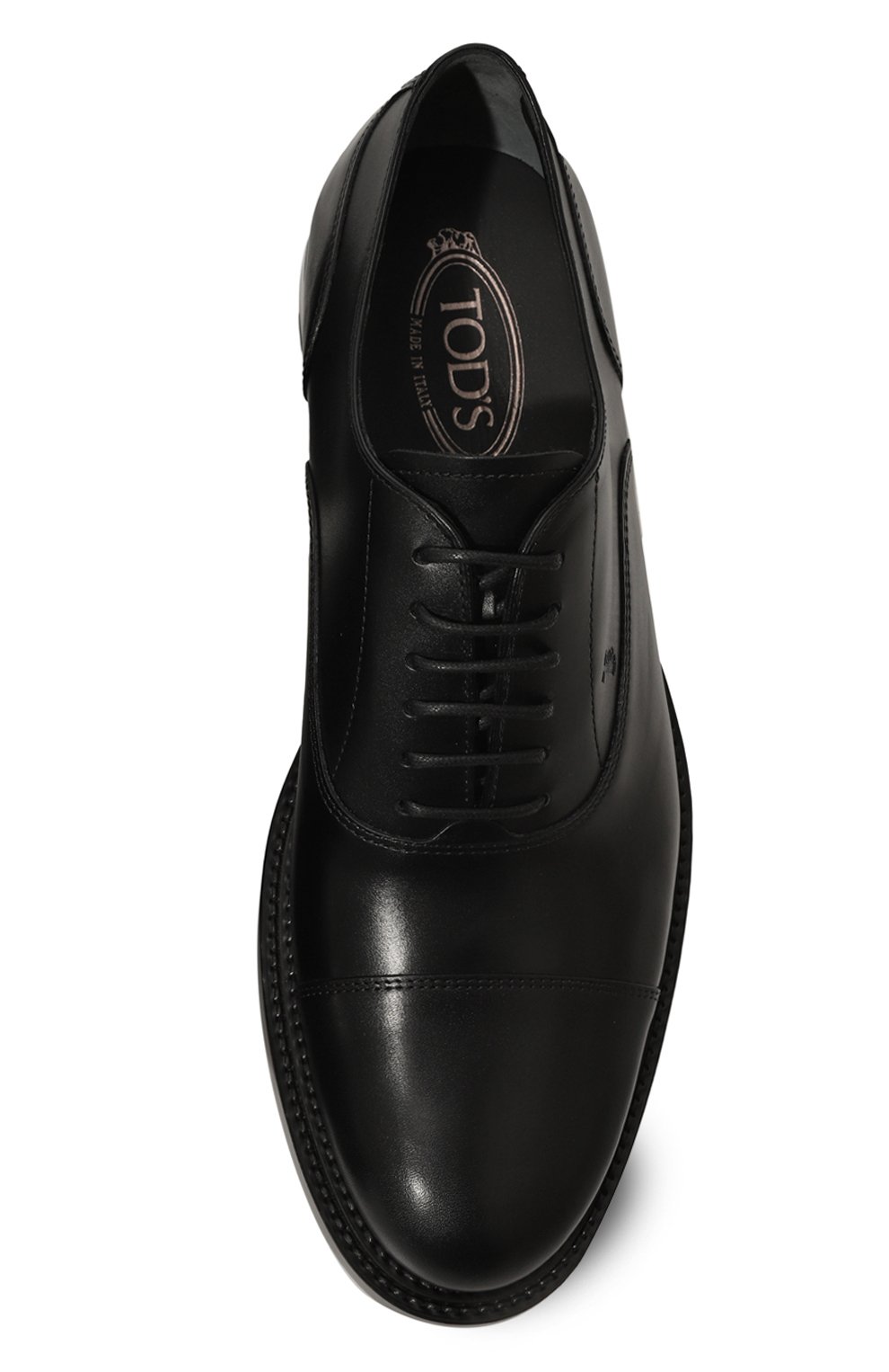 Кожаные оксфорды TOD’S черного цвета по цене 69950 руб., арт. XXM62C00N500LW, фото 6 Кожаные оксфорды TOD’S, арт. XXM62C00N500LW, фото 6