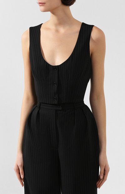 Жилет ULYANA SERGEENKO черного цвета по цене 60000 руб., арт. 1297т18 (GLT001FW18P), фото 3 Жилет ULYANA SERGEENKO, арт. 1297т18 (GLT001FW18P), фото 3