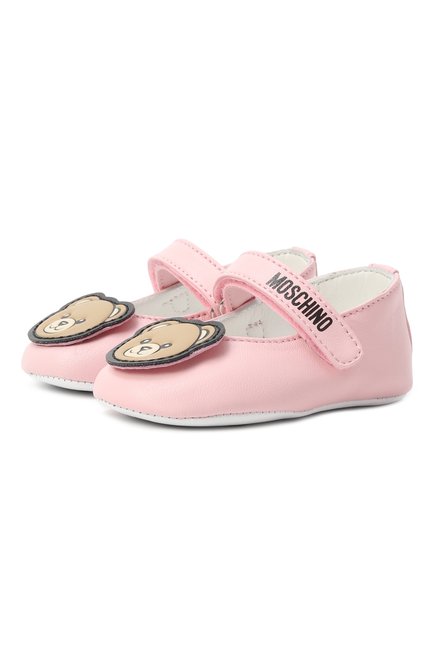 Кожаные пинетки MOSCHINO, арт. 81805/VAR4/15-19