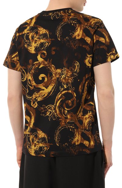 Хлопковая футболка VERSACE JEANS COUTURE, арт. 76GAH6S0/JS287, фото 4