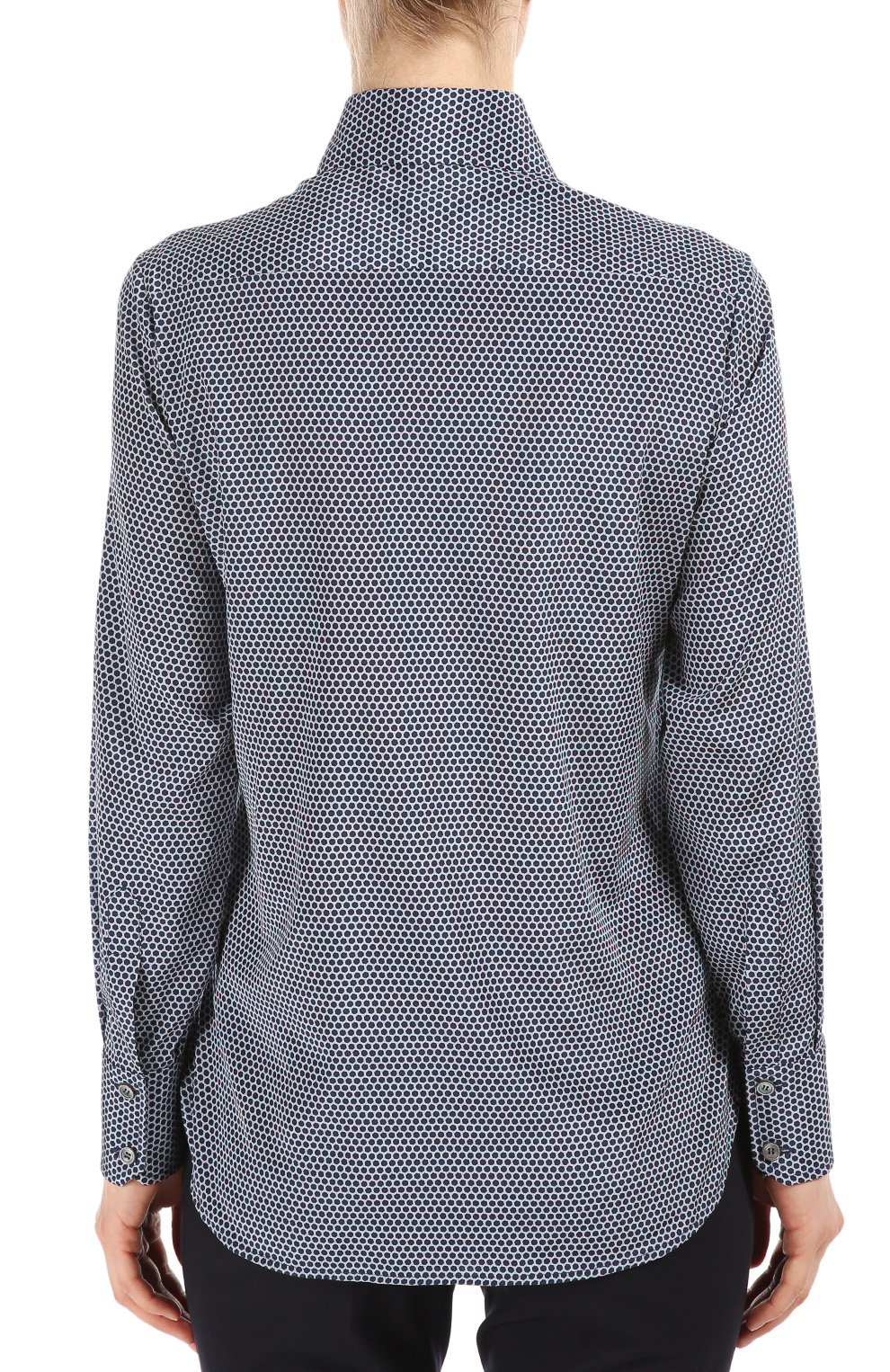 Блуза KITON синего цвета по цене 104500 руб., арт. D38453/9I83, фото 3 Блуза KITON, арт. D38453/9I83, фото 3