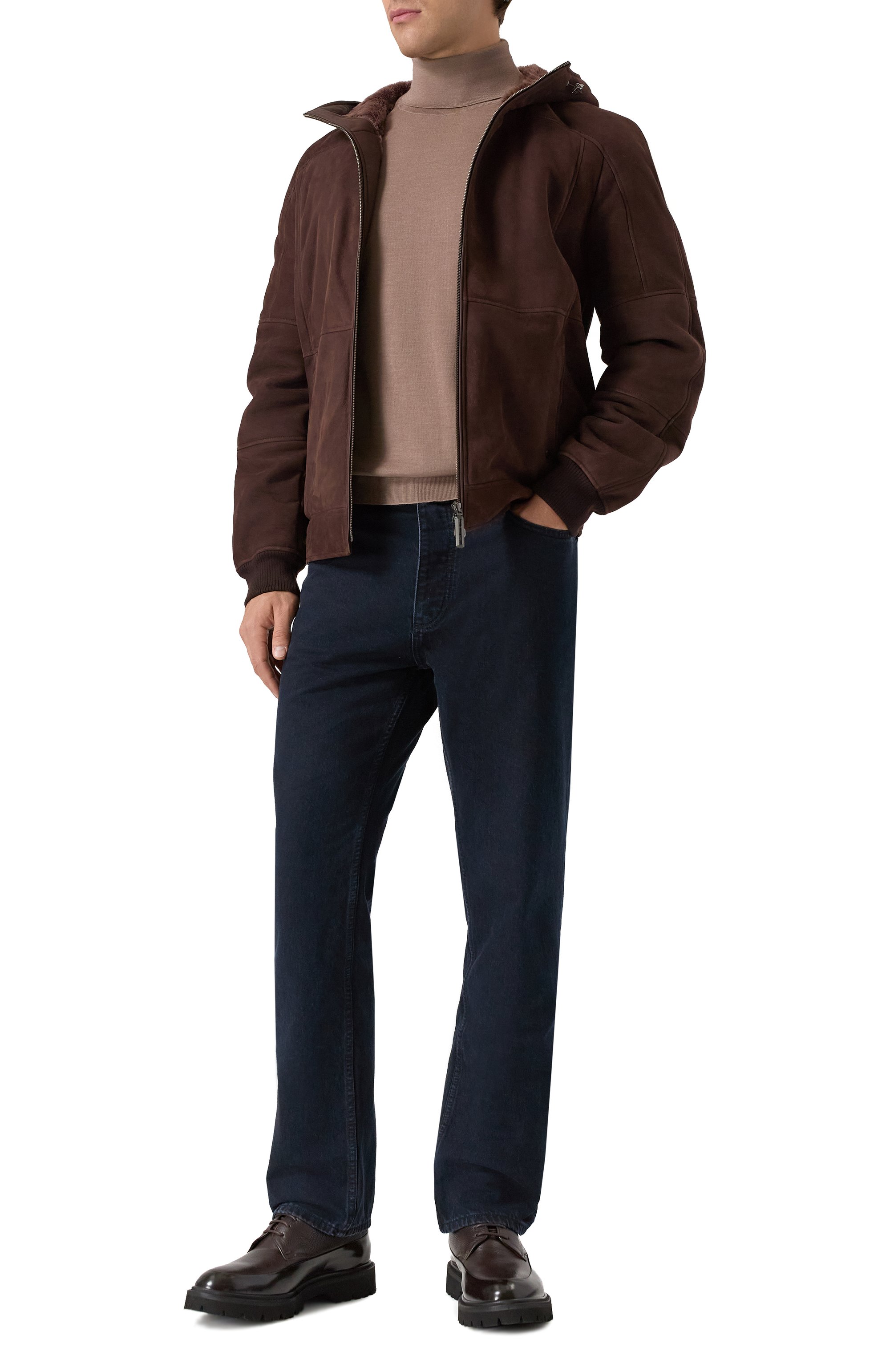 Кожаные дерби KITON, арт. USSA394N0131801, фото 2