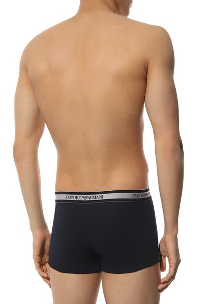 Хлопковые боксеры EMPORIO ARMANI темно-синего цвета по цене 3725 руб., арт. 111389/3F512, фото 3 Хлопковые боксеры EMPORIO ARMANI, арт. 111389/3F512, фото 3