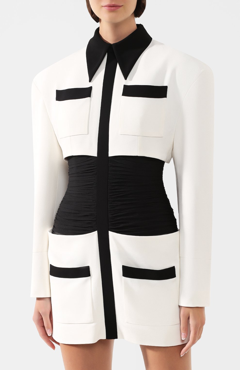 Платье из вискозы BALMAIN, арт. TF17733/V089, фото 3