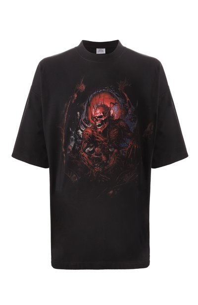 Мужская хлопковая футболка VETEMENTS, арт. UA66TR640BR