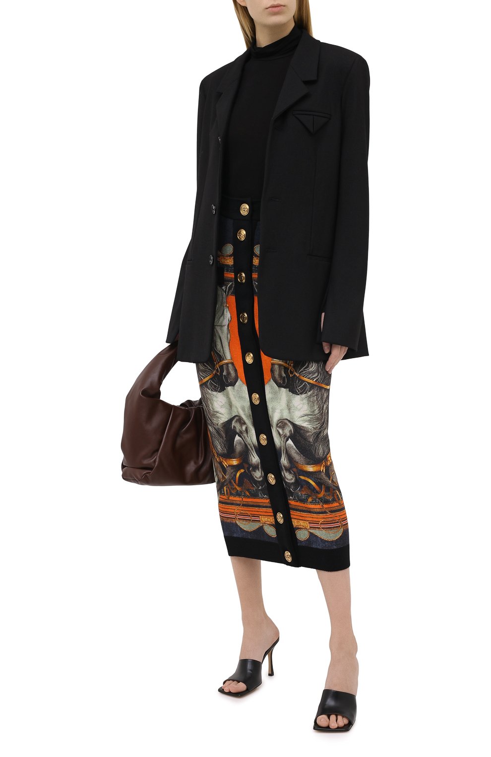 Шерстяная юбка BALMAIN, арт. UF04485/K184, фото 2