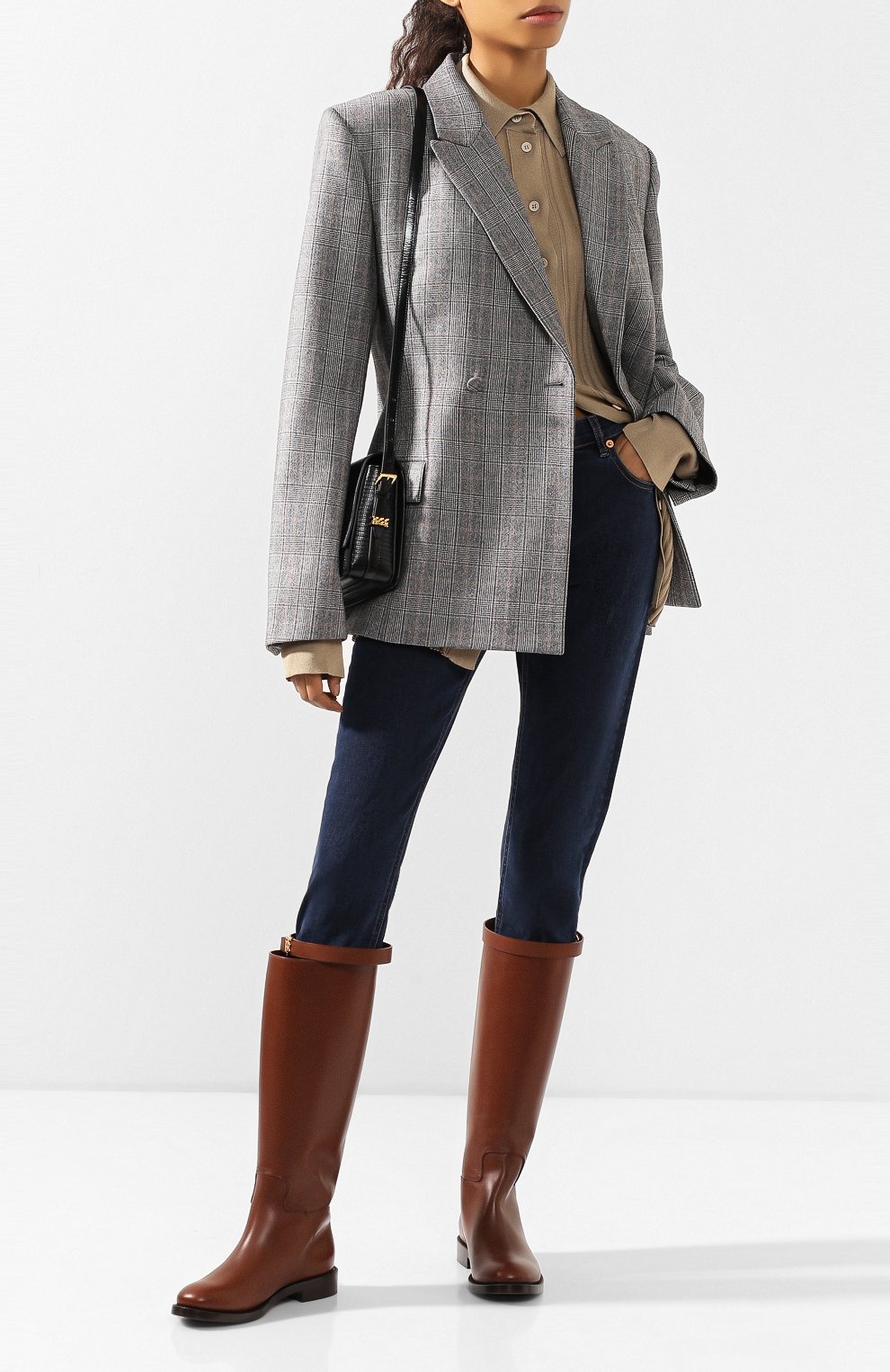 Кожаные сапоги BURBERRY, арт. 8023887, фото 2