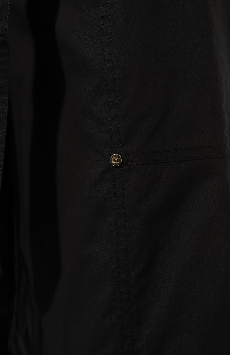 Женские хлопковые брюки ESCADA SPORT черного цвета, арт. 5037199 | Фото 5 (Силуэт Ж (брюки и джинсы): Широкие; Длина (брюки, джинсы): Стандартные; Женское Кросс-КТ: Брюки-одежда; Материал сплава: Проставлено; Материал внешний: Хлопок; Драгоценные камни: Проставлено; Стили: Кэжуэл)