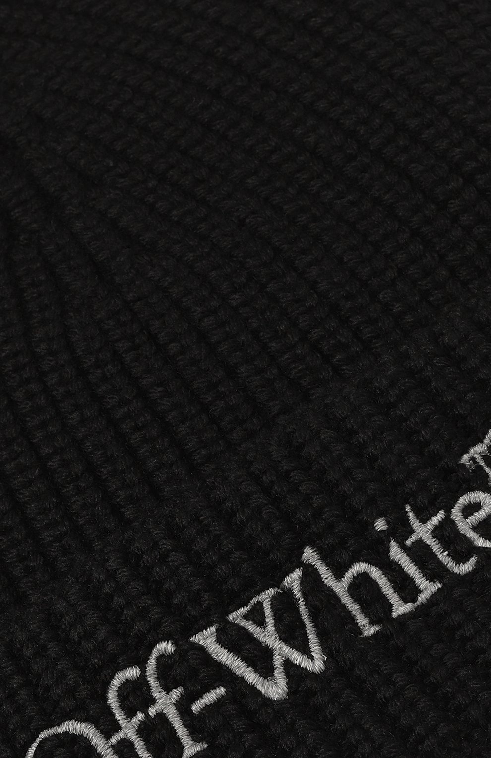 Шерстяная шапка OFF-WHITE черного цвета по цене 23450 руб., арт. 0WLC017F23KNI005, фото 4 Шерстяная шапка OFF-WHITE, арт. 0WLC017F23KNI005, фото 4