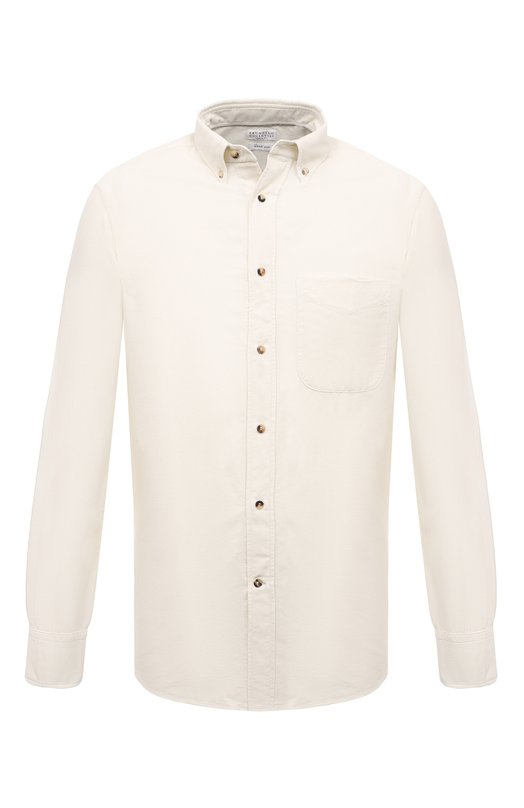 Вельветовая рубашка Brunello Cucinelli ML6880606 Кремовый ML6880606