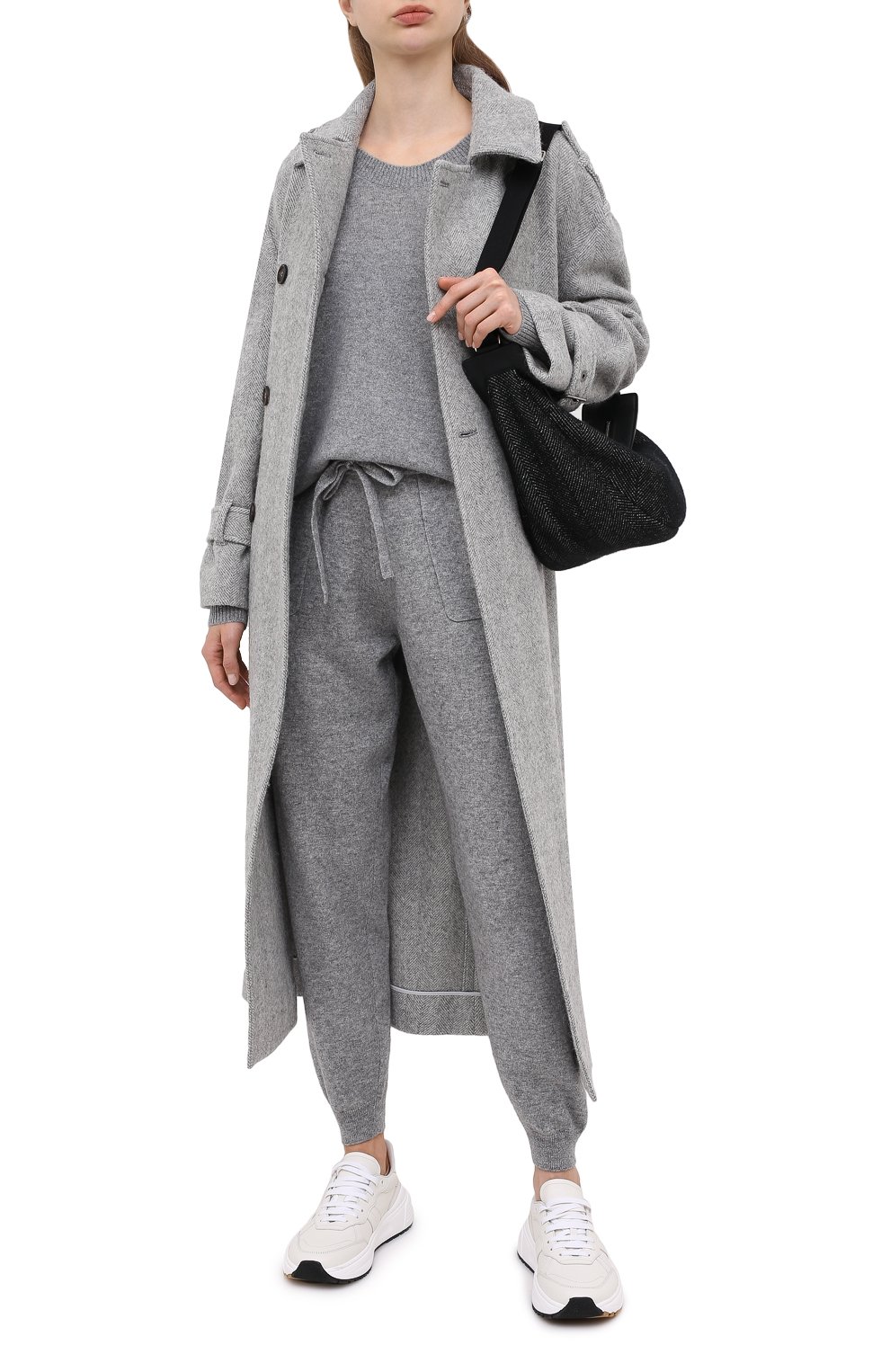 Джоггеры из шерсти и кашемира ALLUDE, арт. 205/17003, фото 2