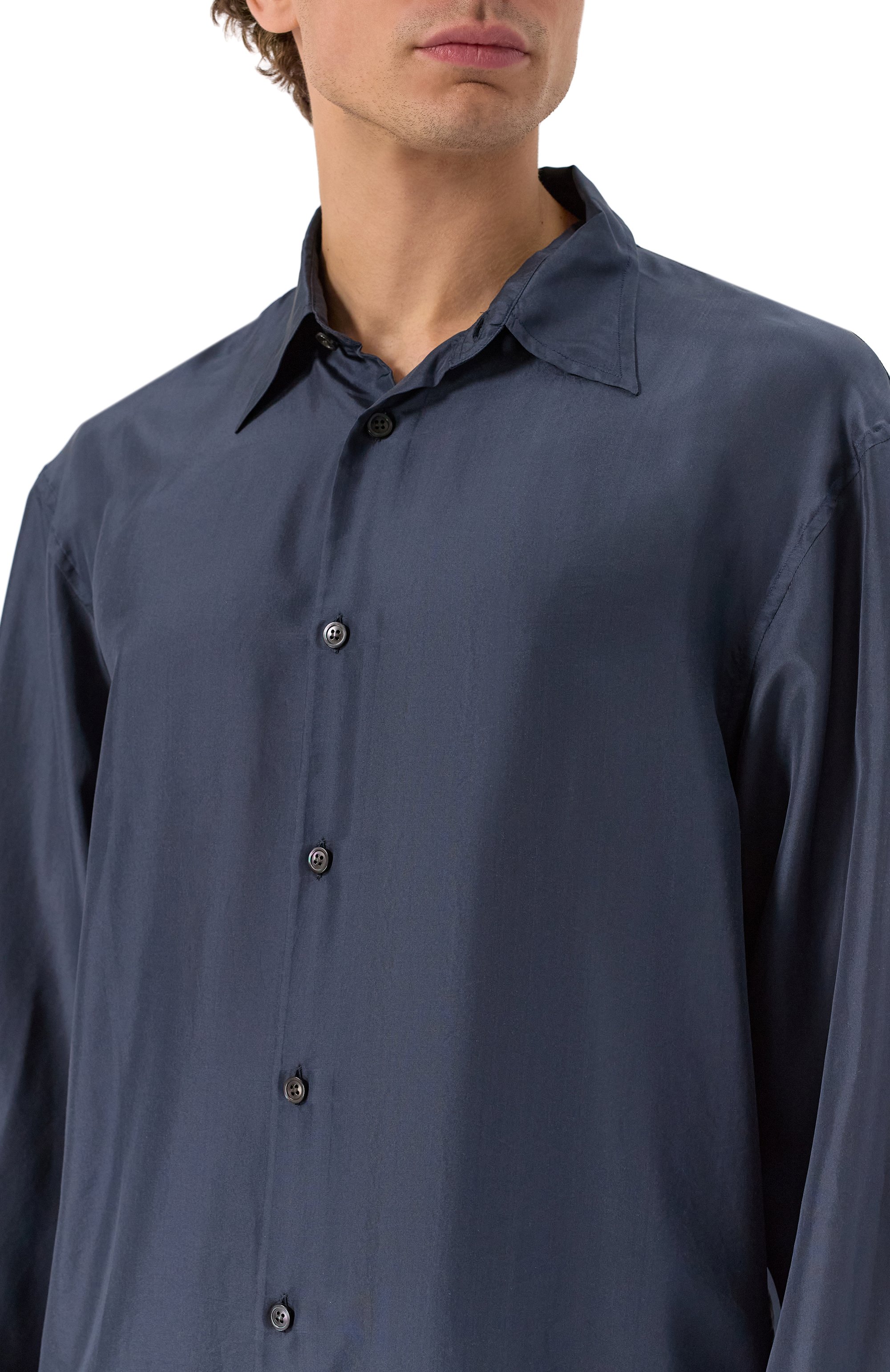 Шелковая рубашка DRIES VAN NOTEN, арт. 251-020732-1198, фото 5