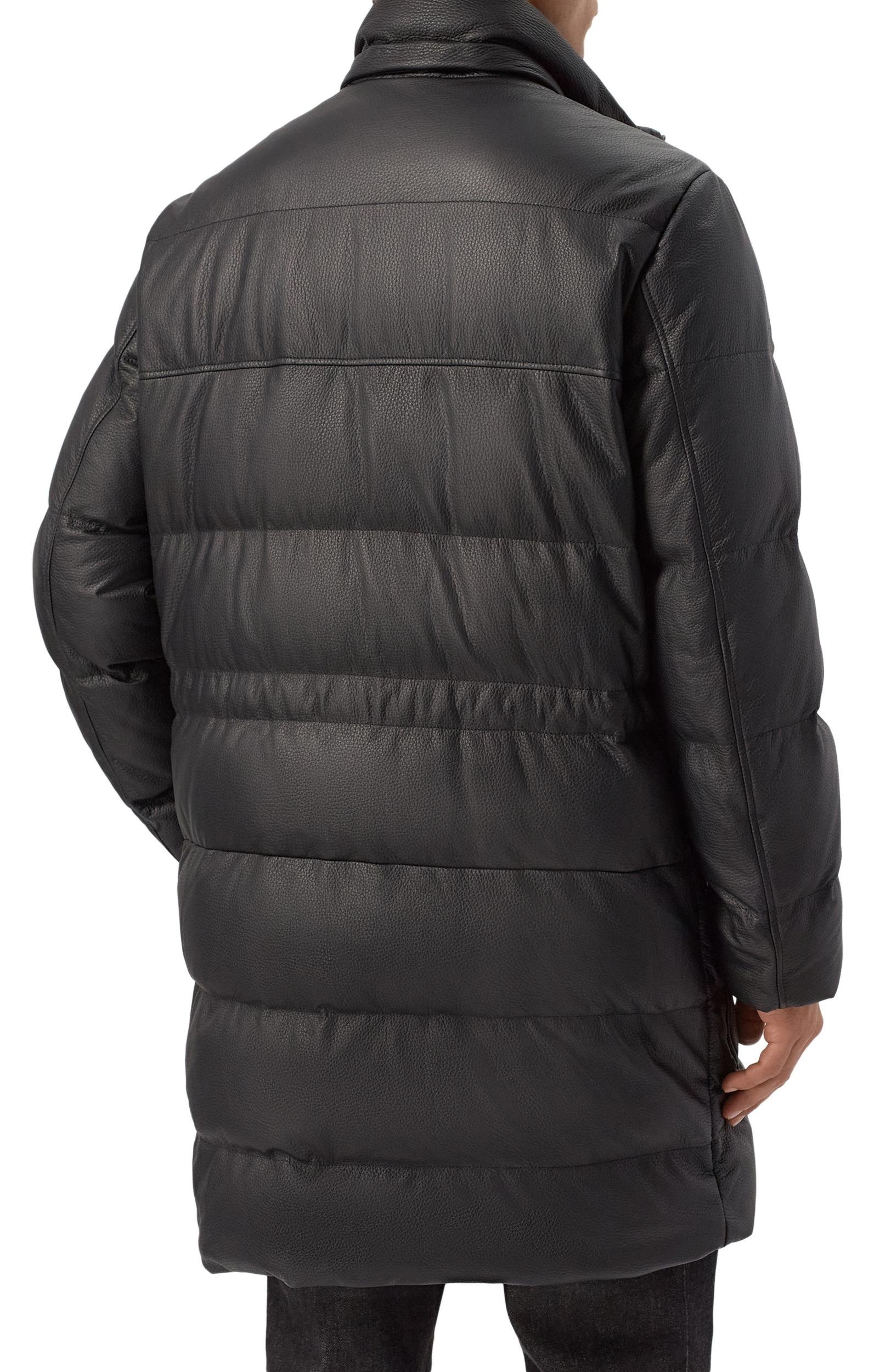 Кожаный пуховик с отделкой из енота STEFANO RICCI, арт. MDJ5300431/5901, фото 6
