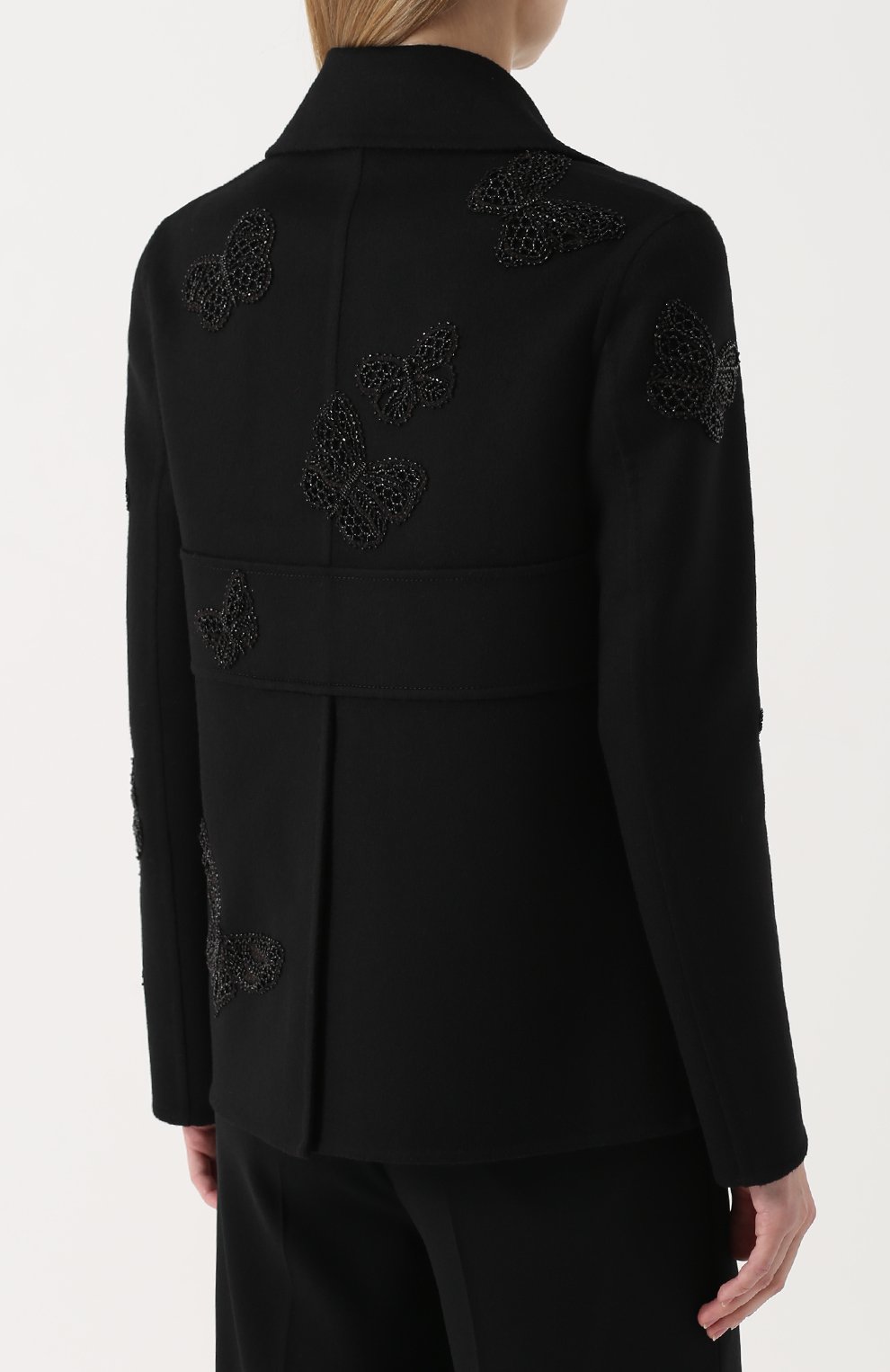 Жакет прямого кроя с вышивкой в виде бабочек VALENTINO, арт. NB2CJ0H5/15E, фото 4