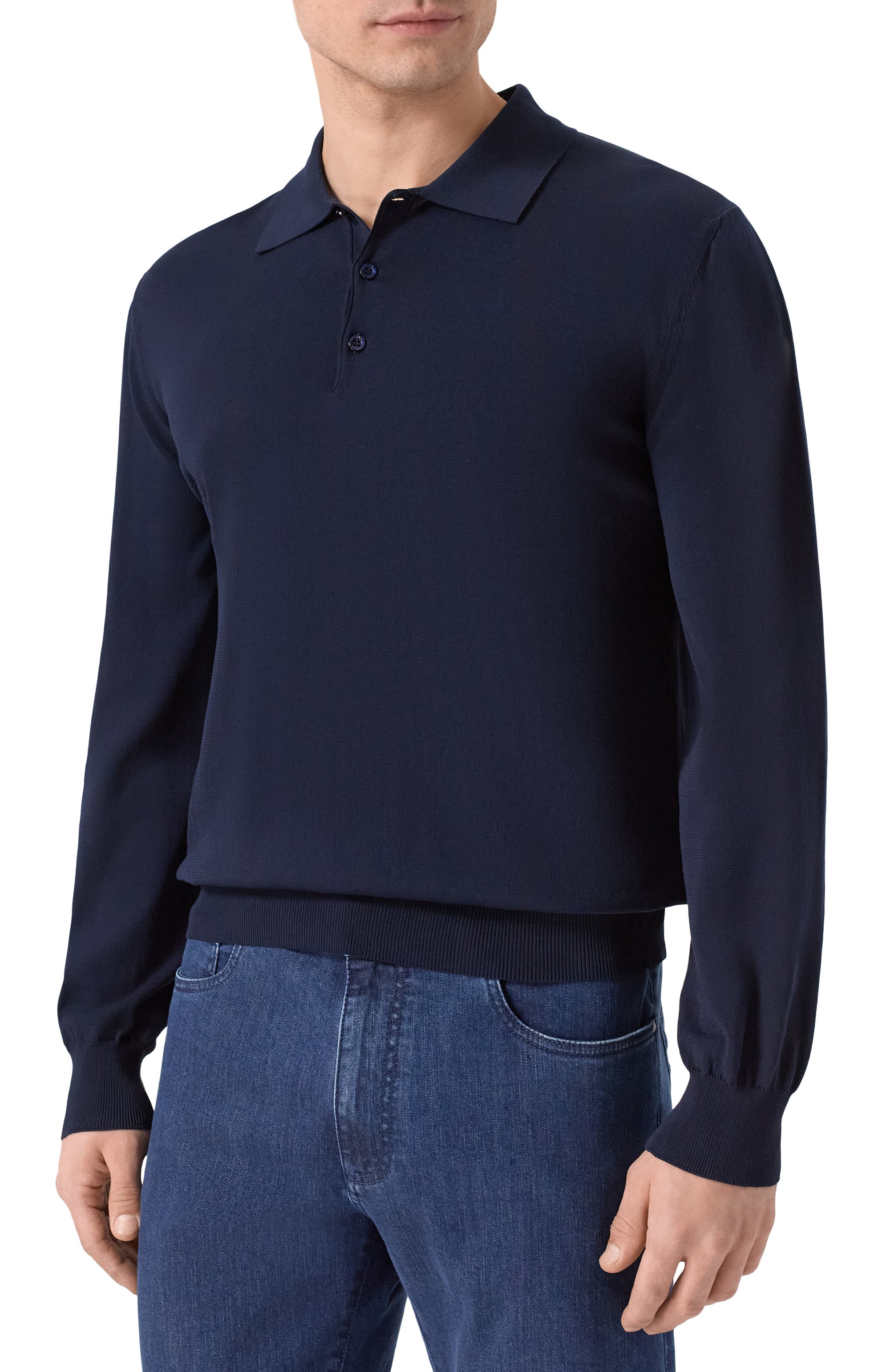 Хлопковое поло CANALI, арт. C0017/MK02459, фото 3