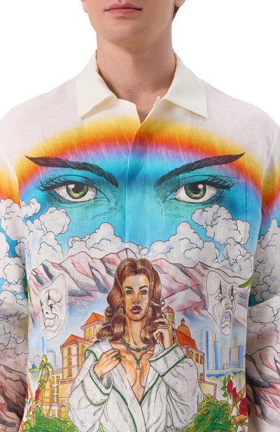 Льняная рубашка CASABLANCA, арт. U-MS25-SH-006-04, фото 5