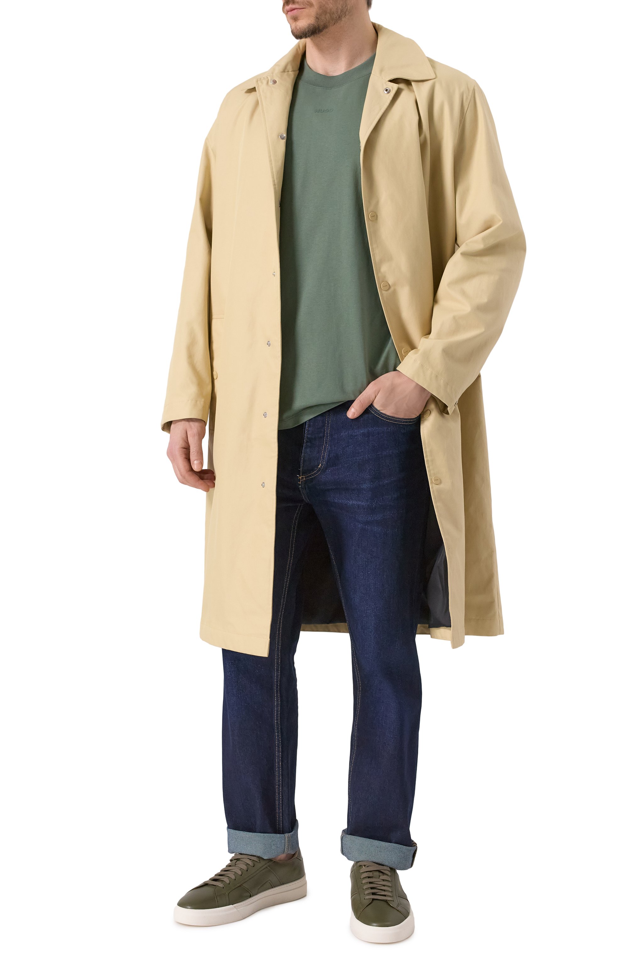 Хлопковая футболка HUGO, арт. 50488330, фото 2