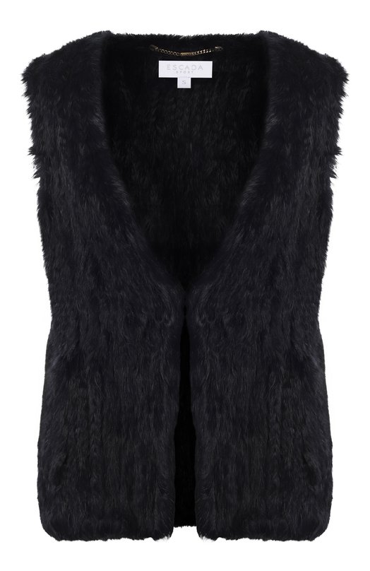 

Жилет из меха кролика Escada Sport, Синий