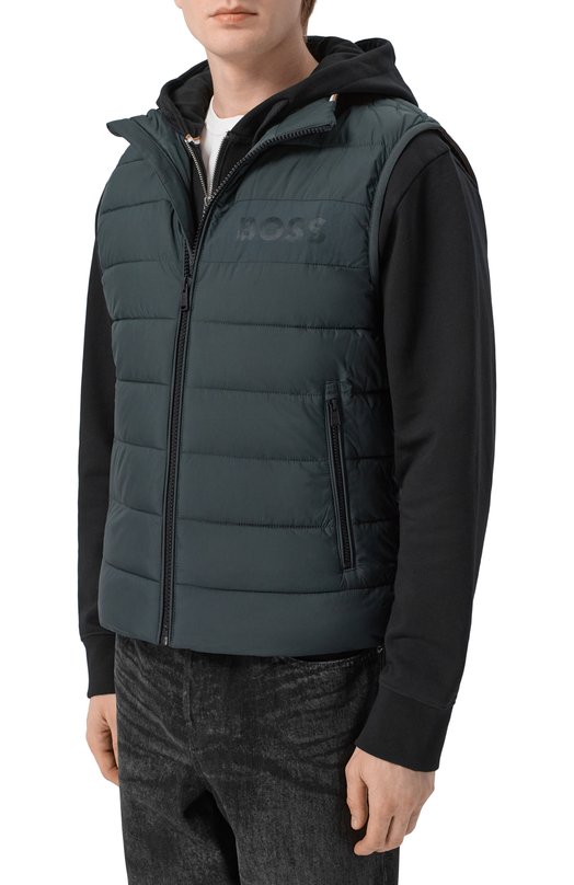 Утепленный жилет BOSS 50518375 Зелёный  50518375 Фото 3