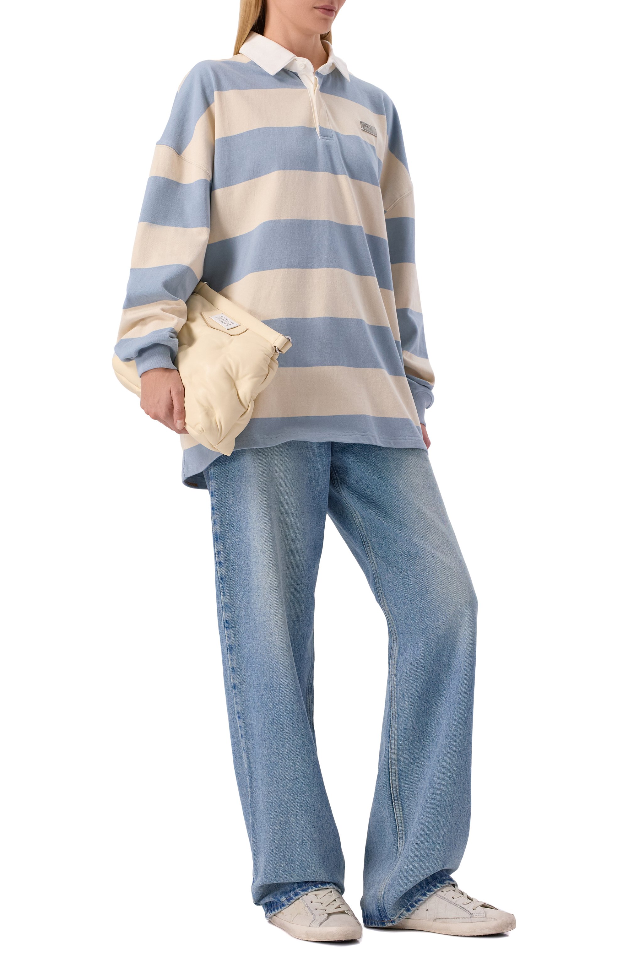 Кожаные кеды super-star ltd GOLDEN GOOSE DELUXE BRAND, арт. GWF00101.F007290, фото 3