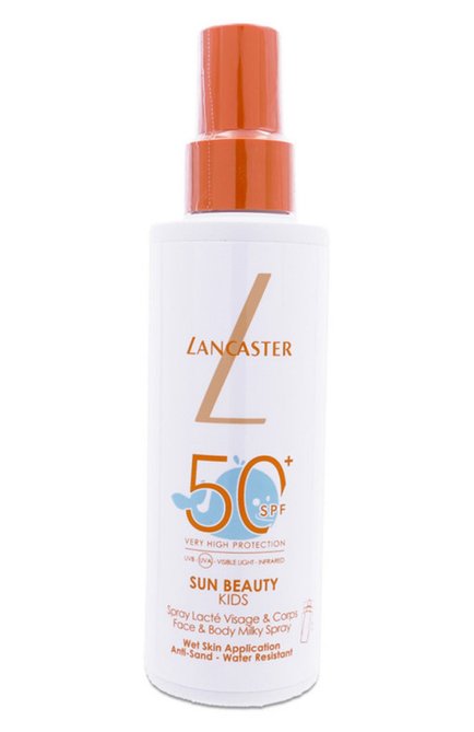 Женский солнцезащитный спрей для детей spf 50+ sun beauty kids milky spray (150ml) LANCASTER, арт. 3616305924933