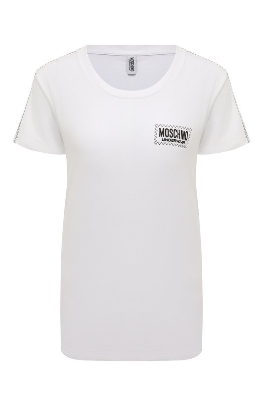 

Хлопковая футболка Moschino, Белый