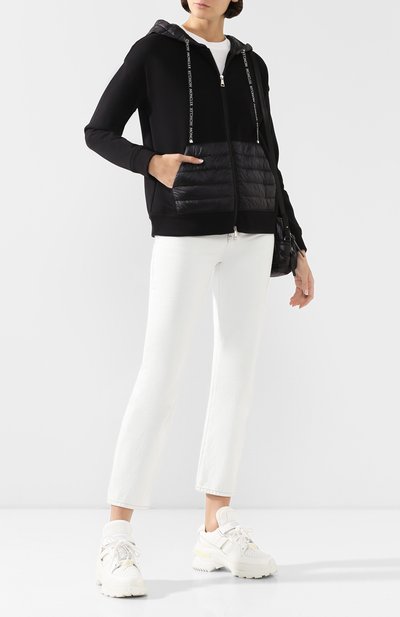 Хлопковая толстовка MONCLER черного цвета по цене 48200 руб., арт. F1-093-8G502-00-V8053, фото 2 Хлопковая толстовка MONCLER, арт. F1-093-8G502-00-V8053, фото 2