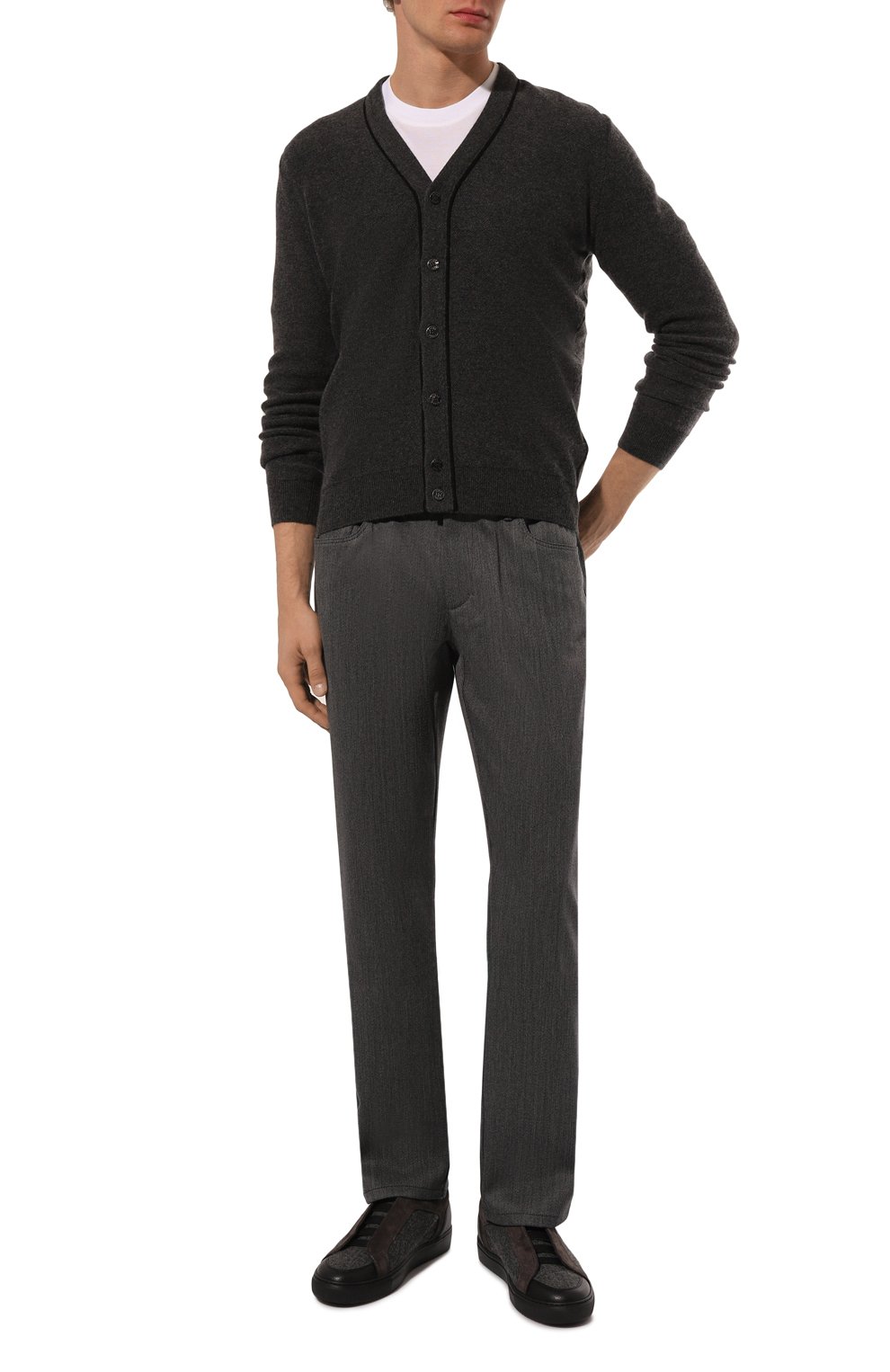 Брюки из шерсти и хлопка ZILLI, арт. J5T301M0225VZRW00, фото 2