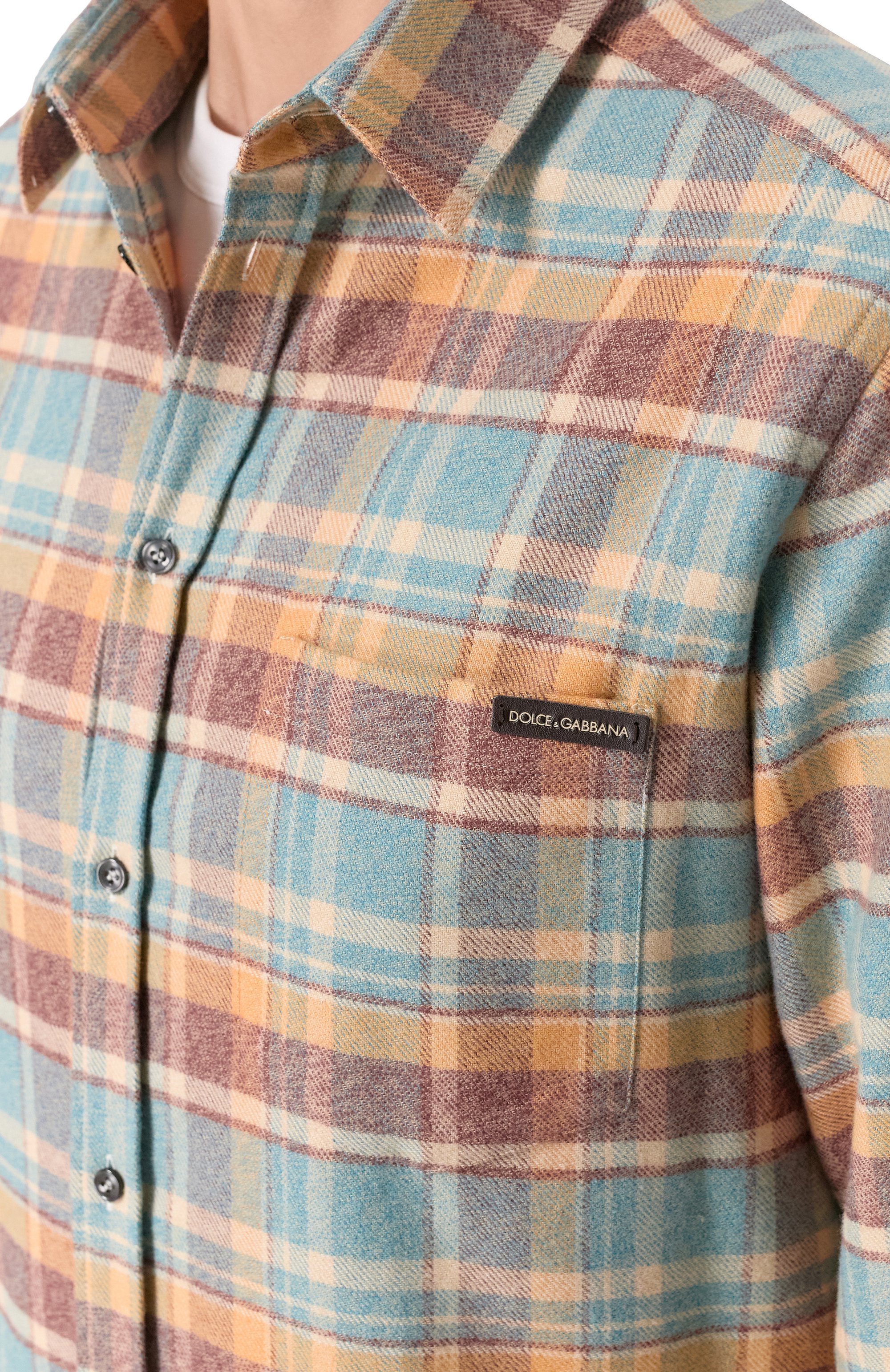 Хлопковая рубашка DOLCE & GABBANA, арт. G5JZ9T/FQ5ND, фото 5