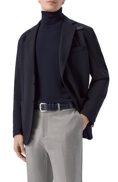 Мужской ремень кожи крокодила KITON, арт. USC6135N00102
