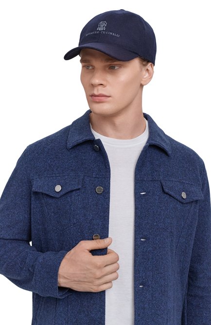 Мужская шерстяная бейсболка BRUNELLO CUCINELLI, арт. M038P9850W