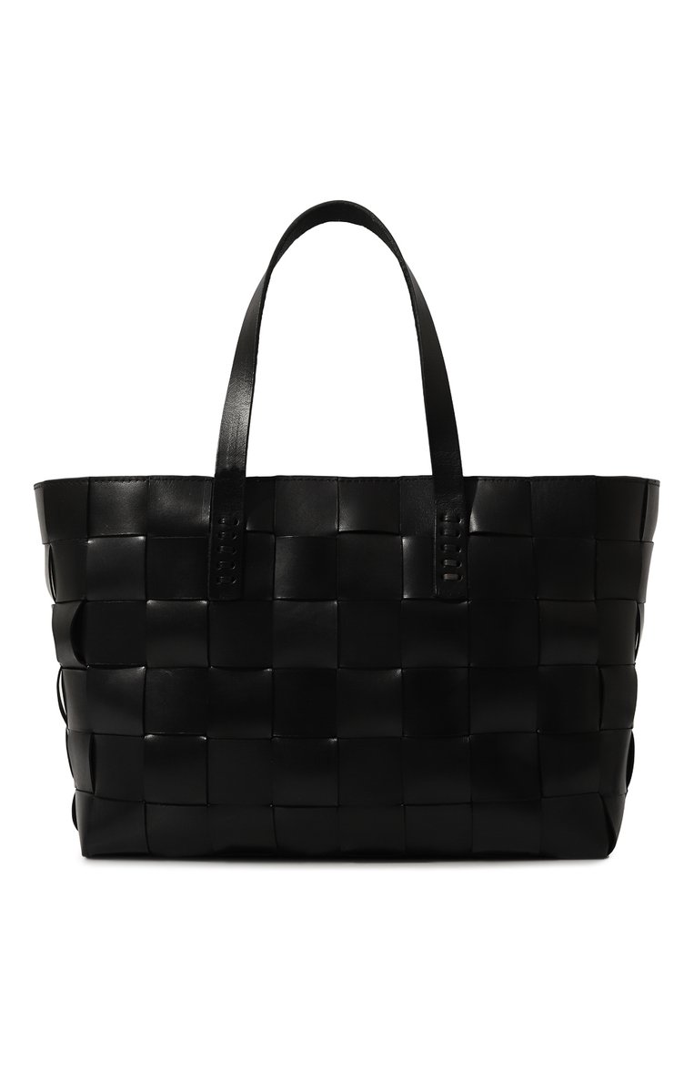 Женский сумка-тоут japan tote DRAGON DIFFUSION черного цвета, арт. 8151 | Фото 1 (Материал: Натуральная кожа; Материал сплава: Проставлено; Драгоценные камни: Проставлено; Размер: large)