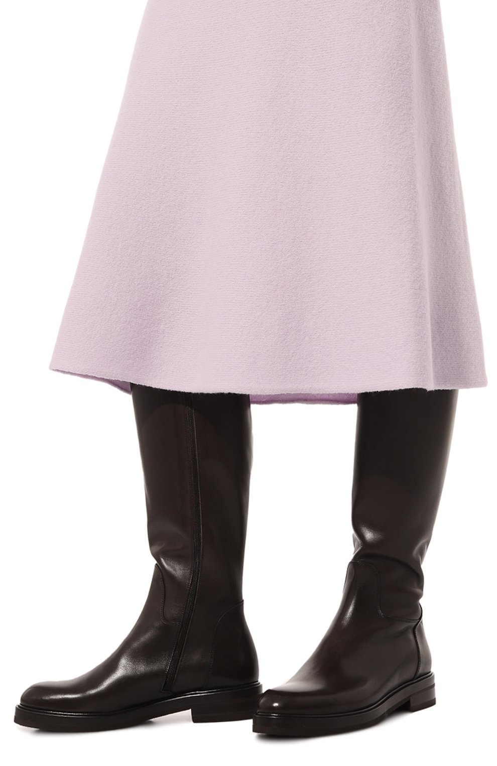 Кожаные сапоги KITON темно-коричневого цвета по цене 162000 руб., арт. D56806N0102405, фото 3 Кожаные сапоги KITON, арт. D56806N0102405, фото 3