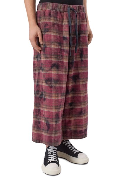 Хлопковые брюки R13 бордового цвета по цене 82250 руб., арт. R13WR412-R655B, фото 3 Хлопковые брюки R13, арт. R13WR412-R655B, фото 3