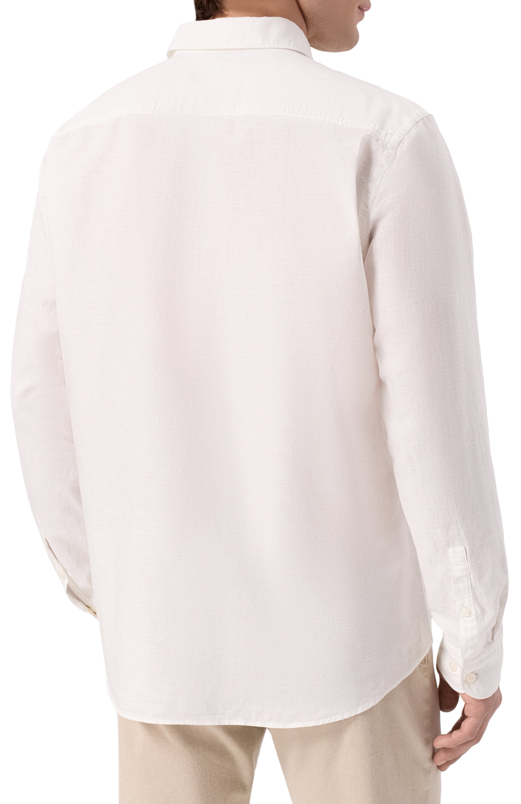 Рубашка изо льна и хлопка BOSS, арт. 50539531, фото 4