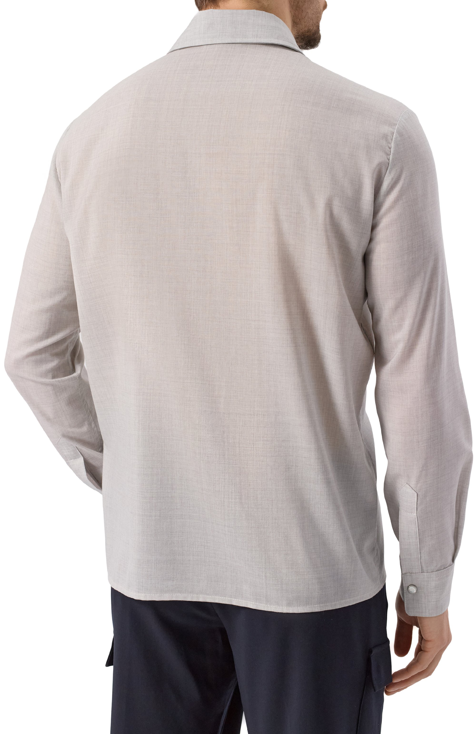 Рубашка из шерсти и шелка MARCO PESCAROLO, арт. NEXT/5122, фото 4