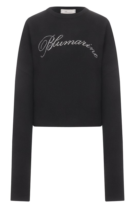 Шерстяной пуловер Blumarine 2M617A Чёрный 2M617A