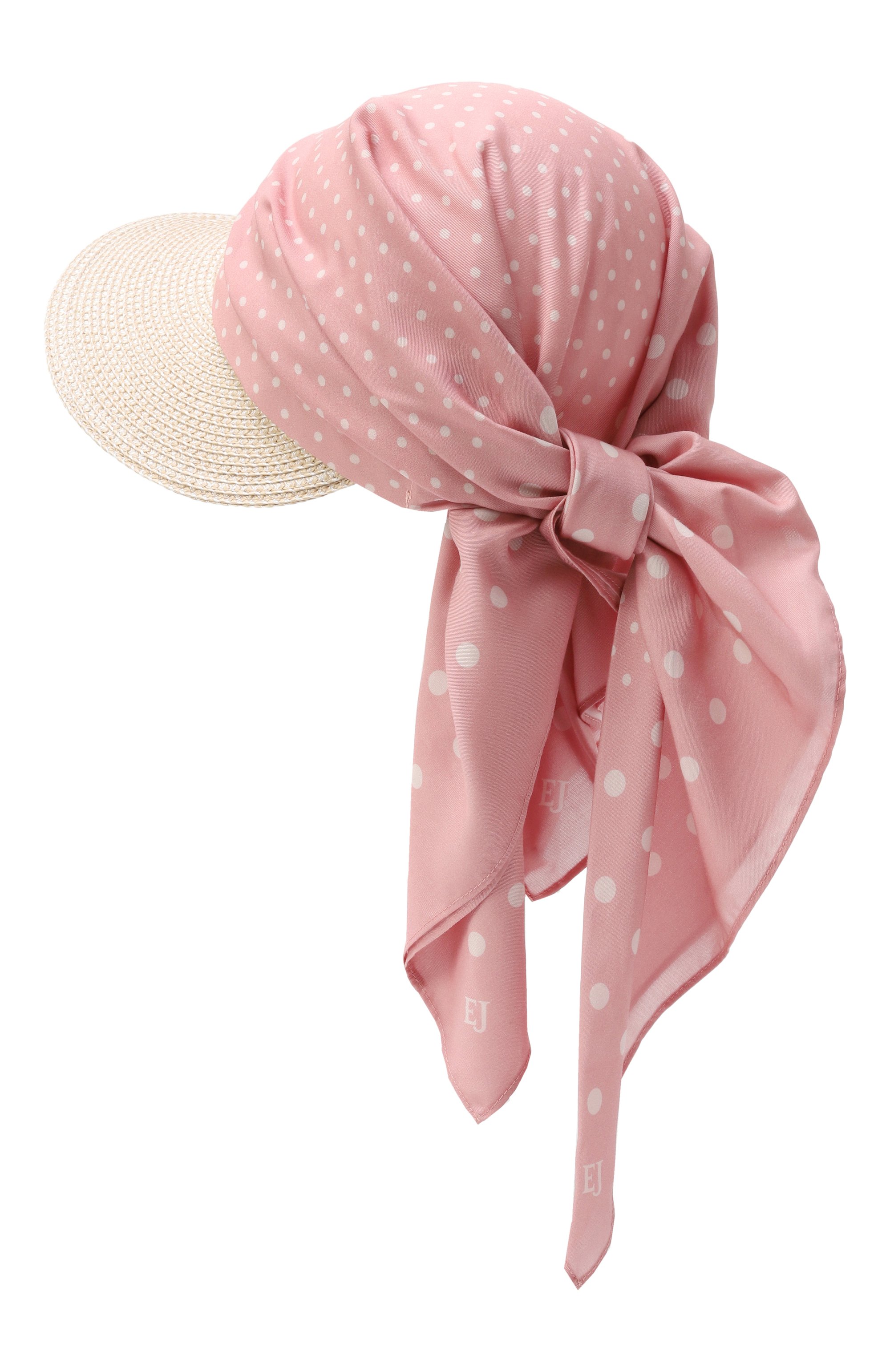 Козырек ERIC JAVITS розового цвета по цене 43700 руб., арт. 13452/CREAM/PINK, фото 3 Козырек ERIC JAVITS, арт. 13452/CREAM/PINK, фото 3