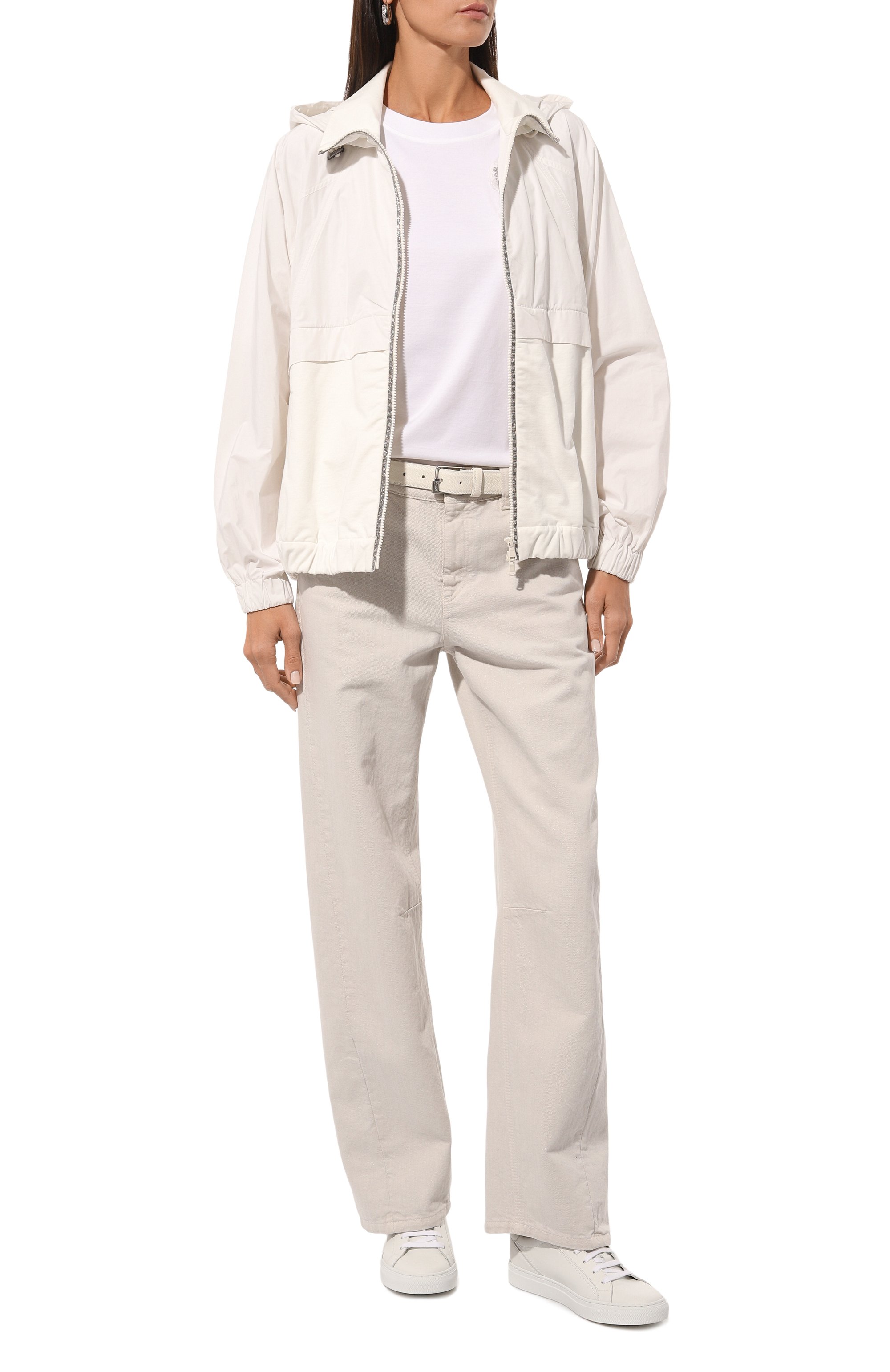 Ветровка BRUNELLO CUCINELLI белого цвета по цене 330500 руб., арт. MB574EP406, фото 2 Ветровка BRUNELLO CUCINELLI, арт. MB574EP406, фото 2