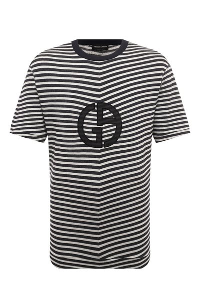Мужская футболка из вискозы GIORGIO ARMANI, арт. GM000244/TE11583