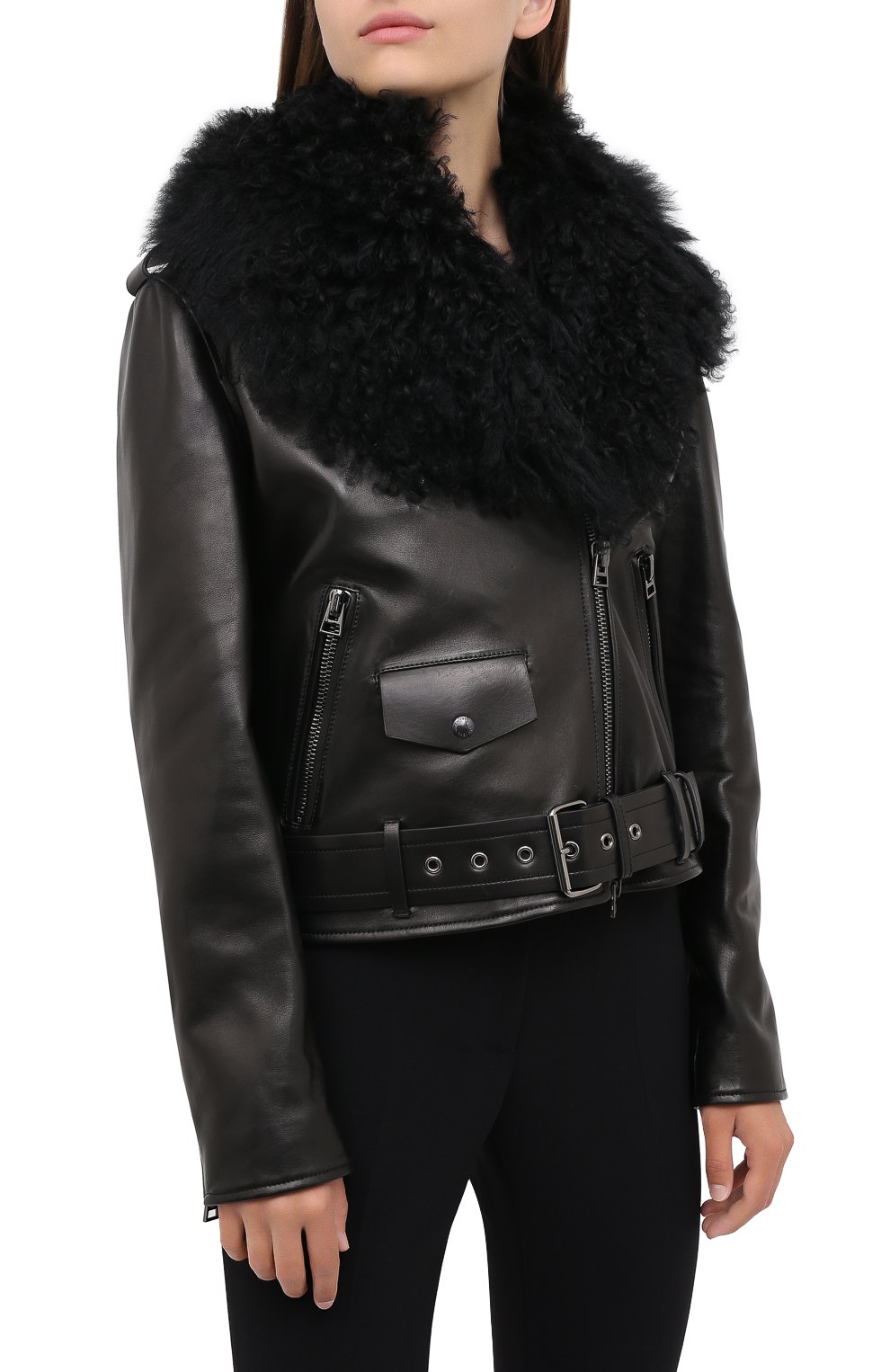 Кожаная куртка TOM FORD, арт. CSF623-FUX127, фото 4