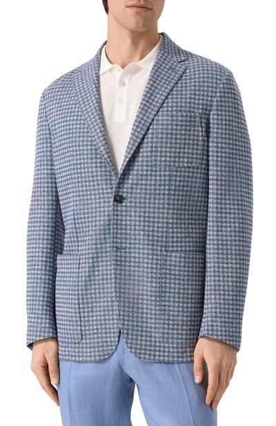 Пиджак изо льна и хлопка CANALI, арт. J0147/JJ02973, фото 4