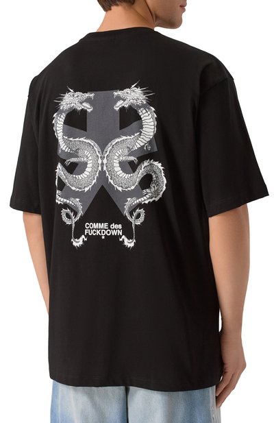 Хлопковая футболка COMME DES FUCKDOWN, арт. CFABM01846, фото 4