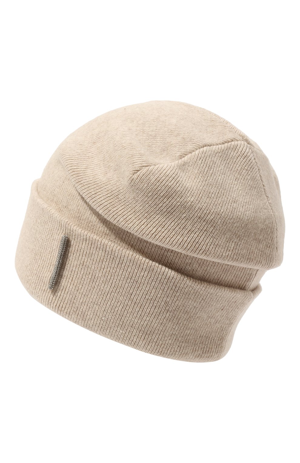 Кашемировая шапка BRUNELLO CUCINELLI кремового цвета по цене 21300 руб., арт. B12M14599C, фото 2 Кашемировая шапка BRUNELLO CUCINELLI, арт. B12M14599C, фото 2