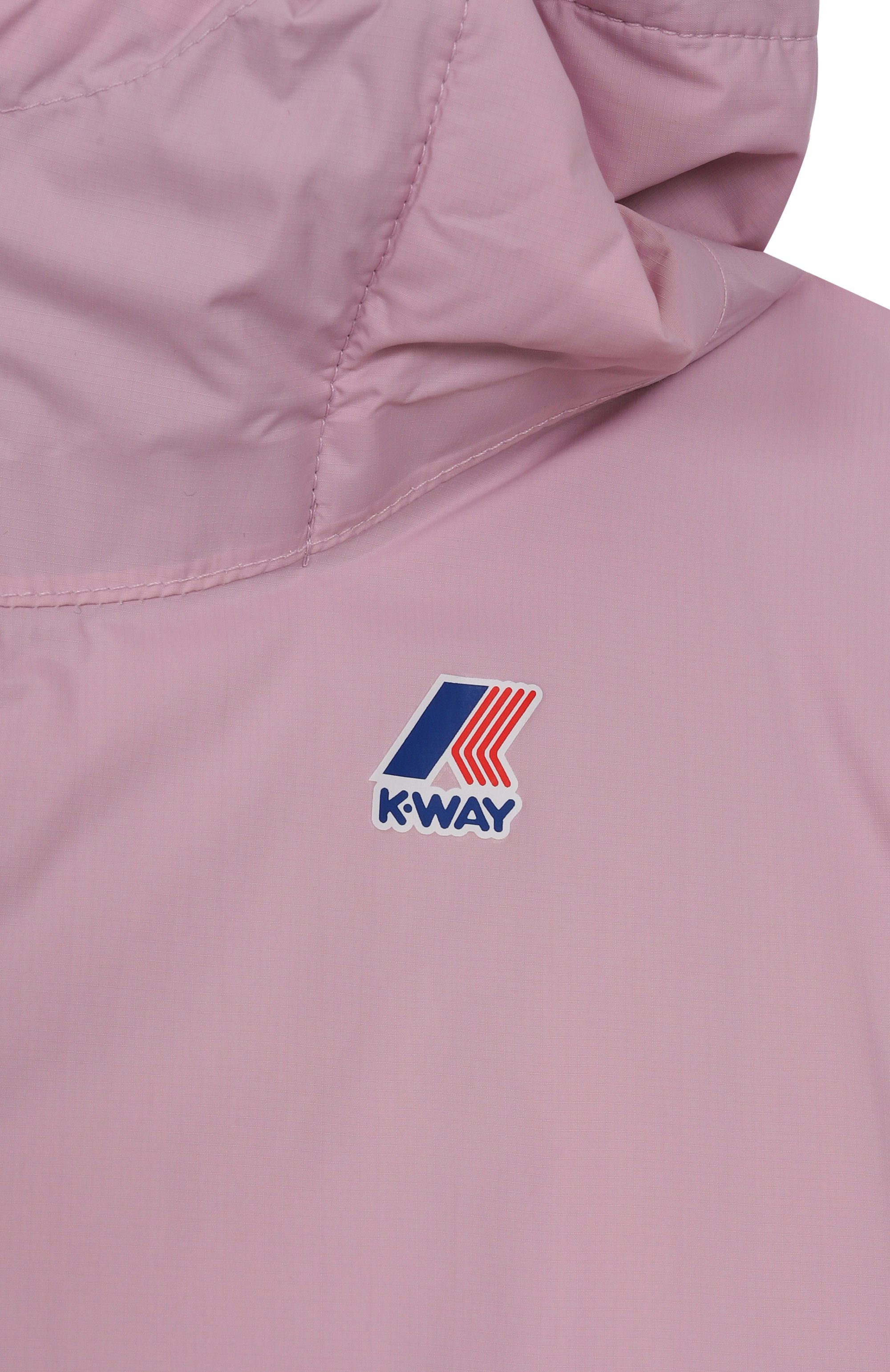 Утепленная куртка K-WAY розового цвета по цене 17550 руб., арт. K7141FW/10A-14A, фото 3 Утепленная куртка K-WAY, арт. K7141FW/10A-14A, фото 3