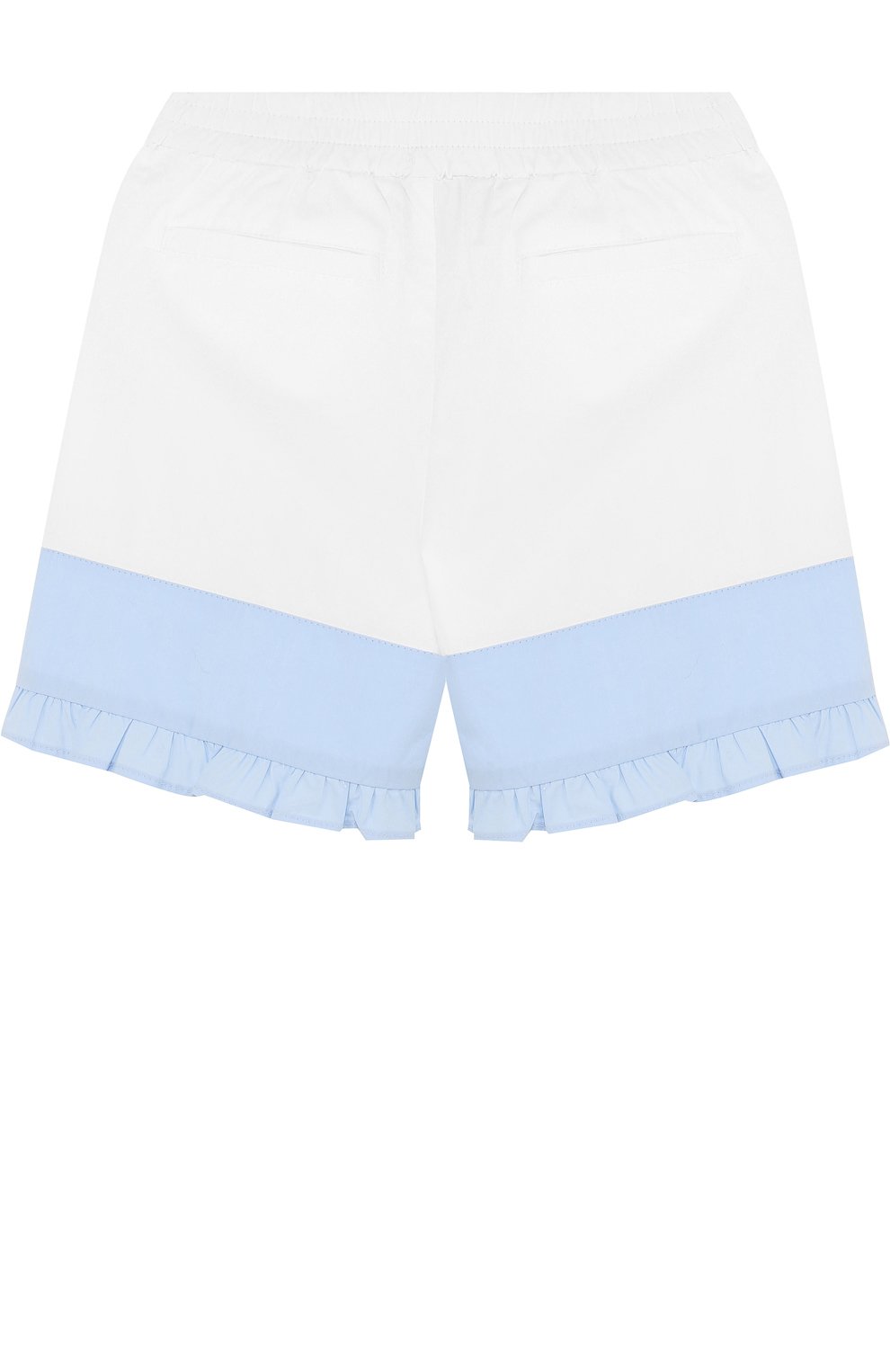 Хлопковые шорты с оборками и бантом на поясе SIMONETTA MINI, арт. 2I6019/IA100/18M-3, фото 2