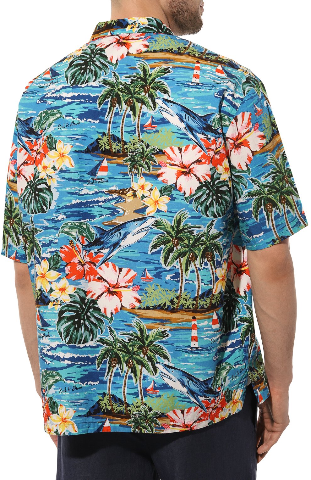 Хлопковая рубашка PAUL&SHARK, арт. 23413235, фото 4
