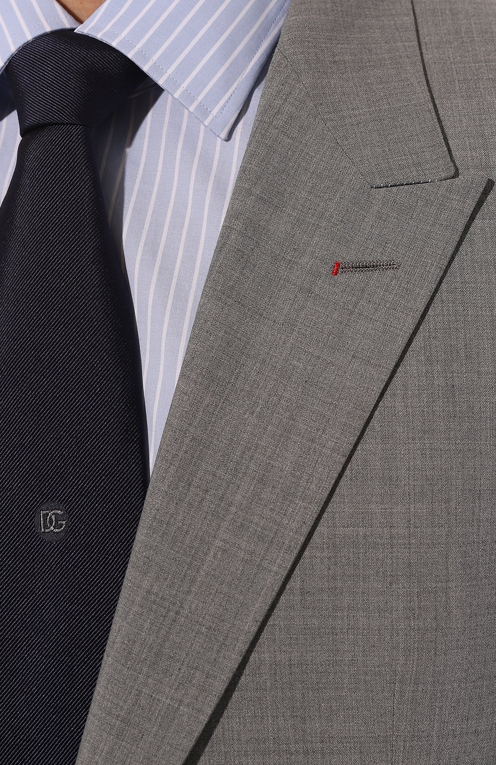 Костюм-тройка HUGO серого цвета по цене 72500 руб., арт. 50513445, фото 8 Костюм-тройка HUGO, арт. 50513445, фото 8