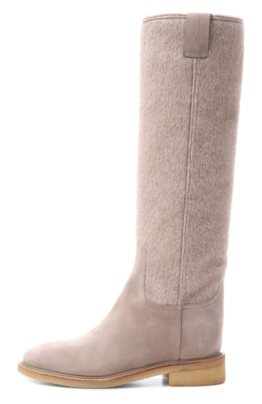 Комбинированные сапоги Santoni WSHG71762PARNHSU Бежевый  WSHG71762PARNHSU Фото 4