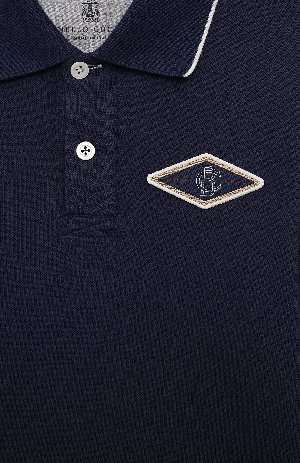 Хлопковое поло BRUNELLO CUCINELLI, арт. BE854T309A, фото 3